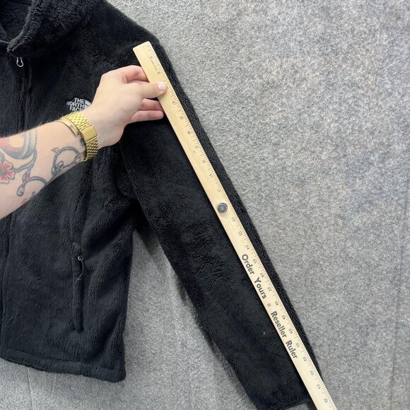 The North Face Fleece Jacket Womens Medium Black Osito 2 Soft Full Zip - Picture 3 of 12